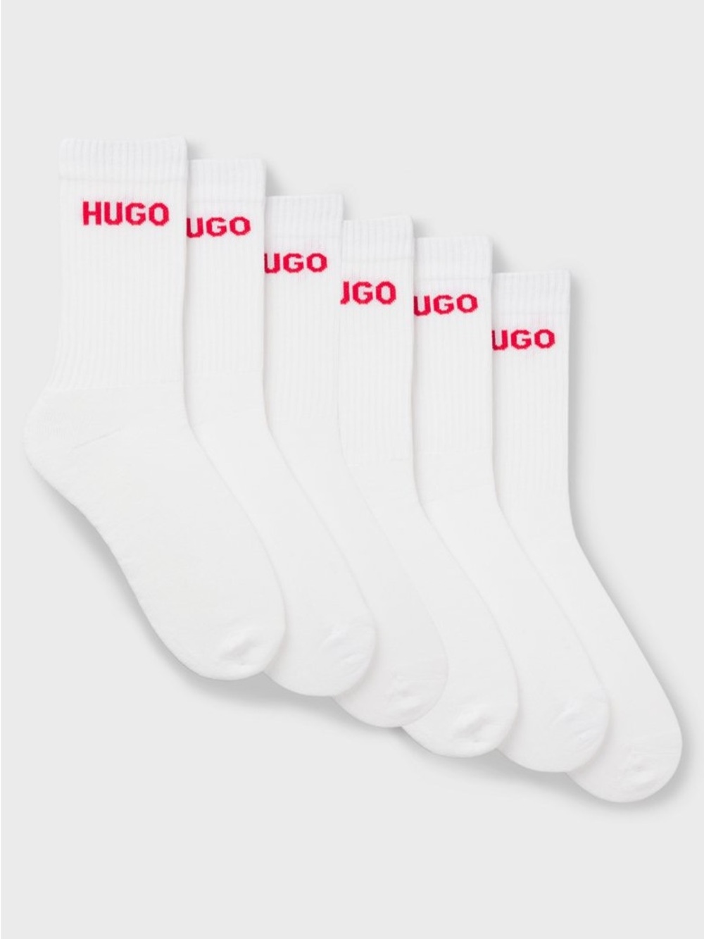 NWT HUGO BOSS SIX-PACK OF QUARTER-LENGTH SOCKS WITH LOGO DETAIL
Multipack 
7-13 - Picture 2 of 7